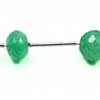 Natural Green Onyx Cut Roundel Beads Strand Quantity 10 Beads & Sizes from 8mm to 10mm approx.